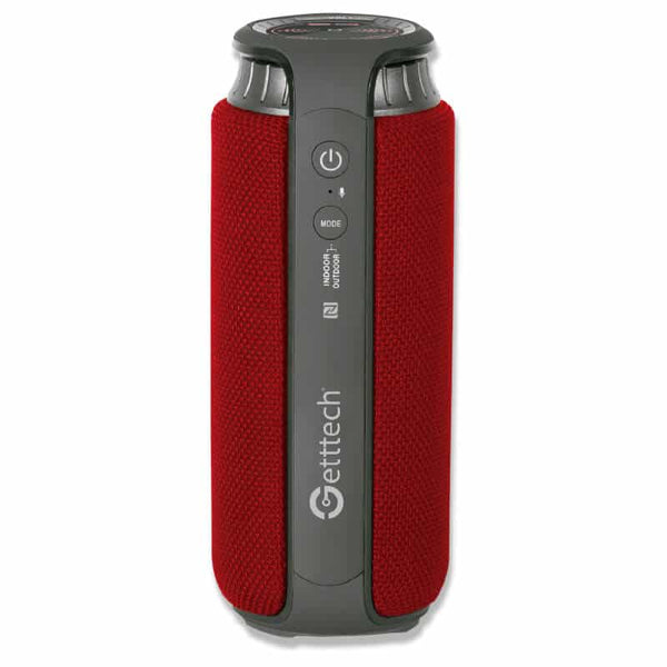 Bocina Getttech Gbs-31504R Beat Bt 4.2 Microfono, 3.5Mm, Resistente al Agua, Rojo