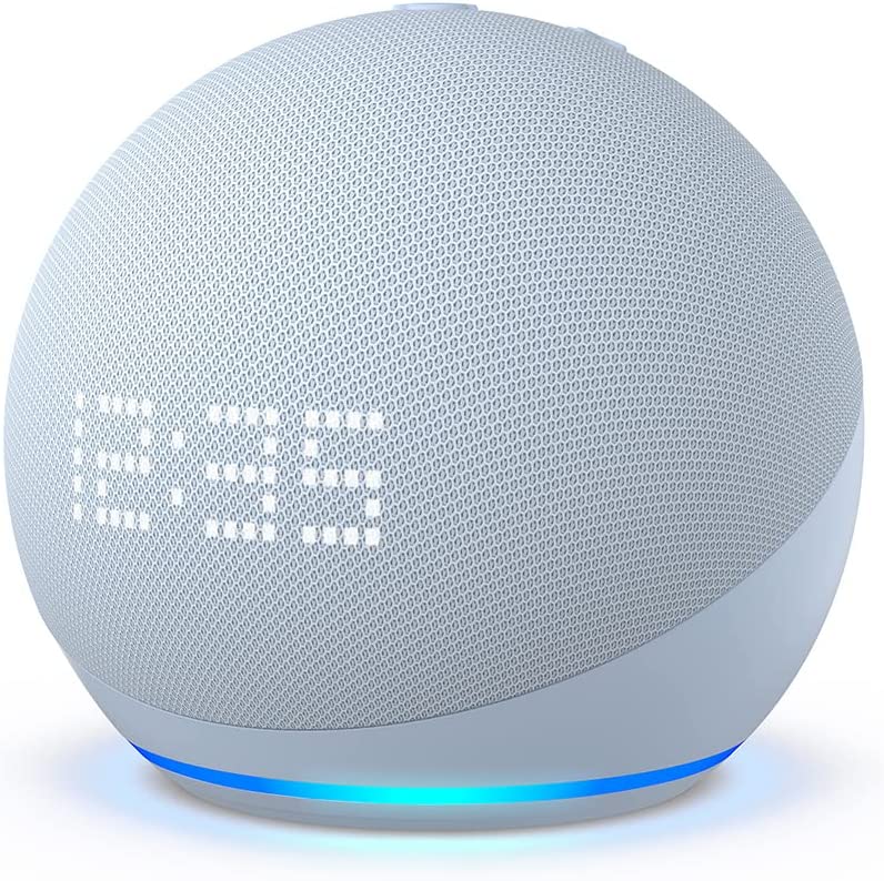 Bocina Inteligente Amazon Echo Dot 5 Con Reloj Cloud Blue