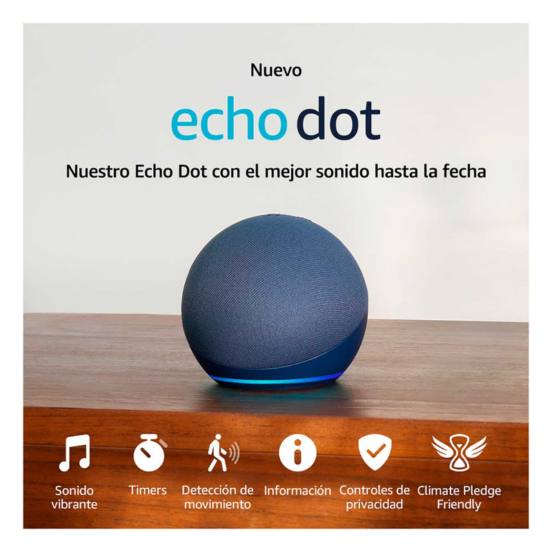 Bocina Inteligente Echo Dot 5ta Gen Echo Dot Azul B09B93ZDG4