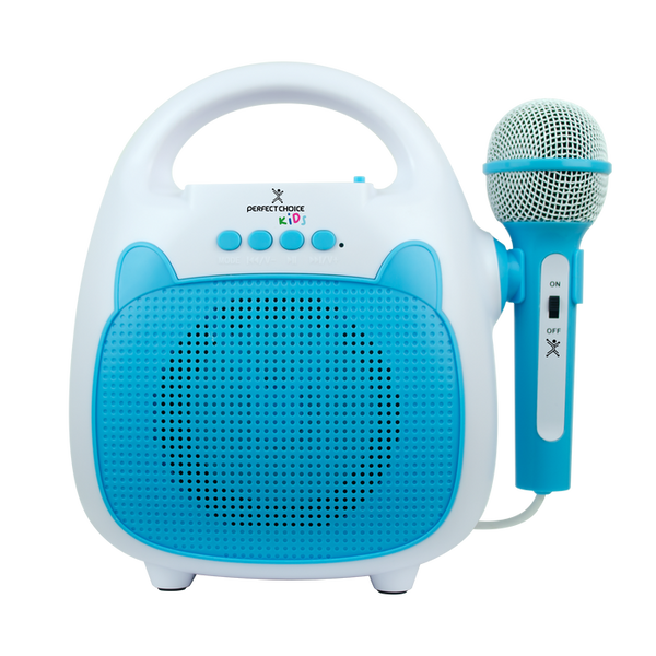 Bocina Karaoke Portatil Para Niños Con Microfono Sing Perfect Choice Azul