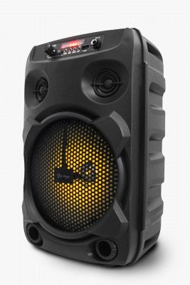 Bocina Karaoke Vorago Negro 8" Bt 20w Recargable 1 Micrófono Led Ksp-301 V2