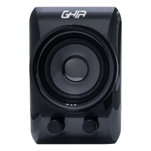 Bocina Para Pc 2.1 Ghia Negra con Gris Audio 3.5mm Alimentacion Usb 5w