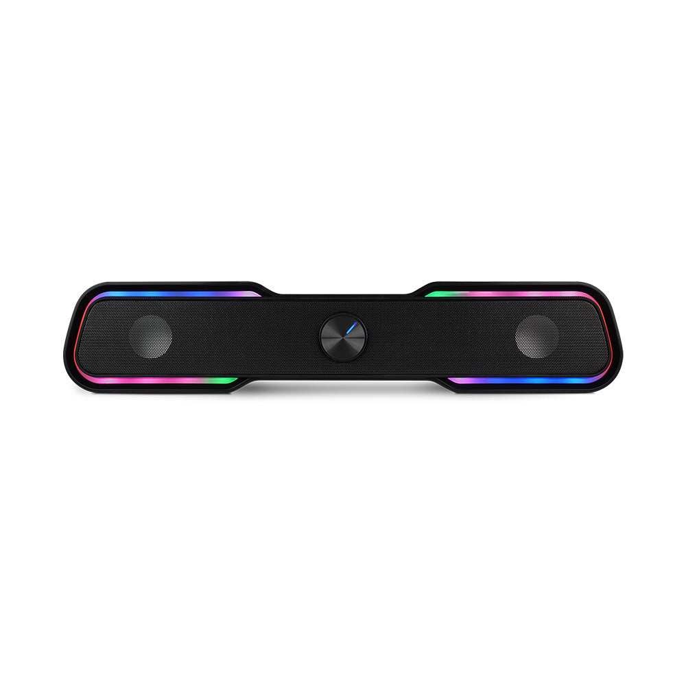 Bocina Start The Game Bt, 3.5mm, Usb, Iluminación Rgb, Negro Bsp-350
