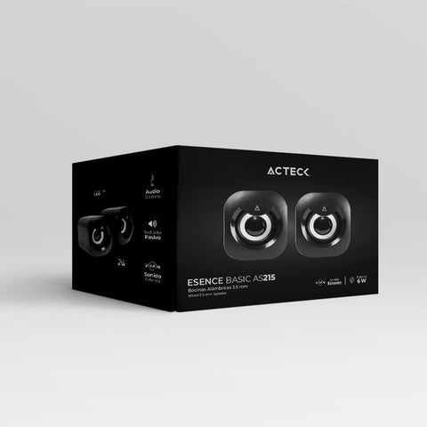 Bocinas Acteck Esence Basic As215 Control De Volumen Ac-935272