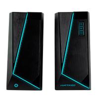 Bocinas Bt + 3.5mm Touch Rgb Vortred By Perfect Choice Negro