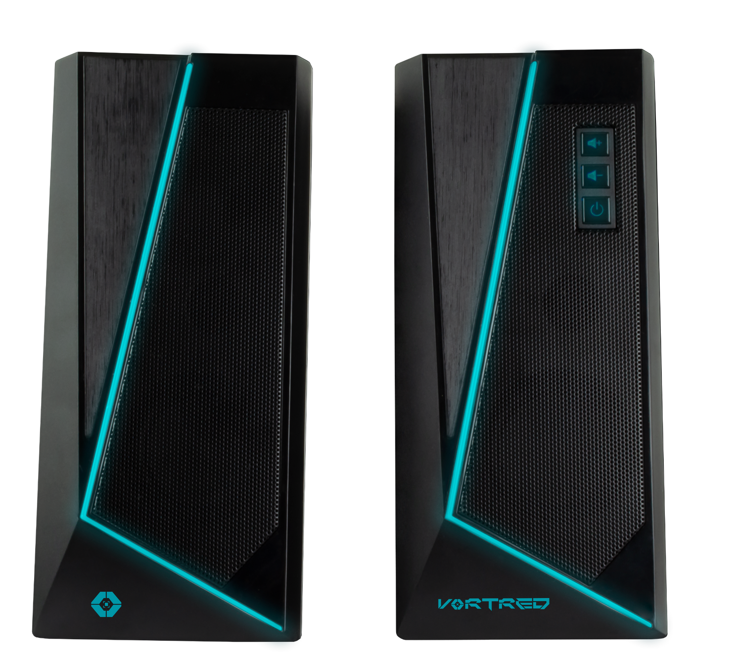 Bocinas Bt + 3.5mm Touch Rgb Vortred By Perfect Choice Negro