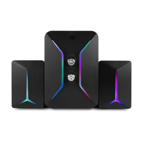 Bocinas Start The Game 2.1 Entrada 3.5mm Rgb (Usb) 10 Watts Spk-250
