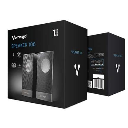 Bocinas Vorago Spk-106 Negro Usb Pasivas Para Computadora 2.0