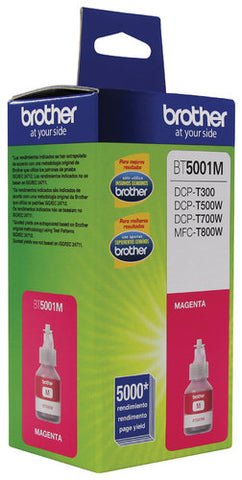 Botella De Tinta Brother Bt5001m Magenta 5,000 Paginas