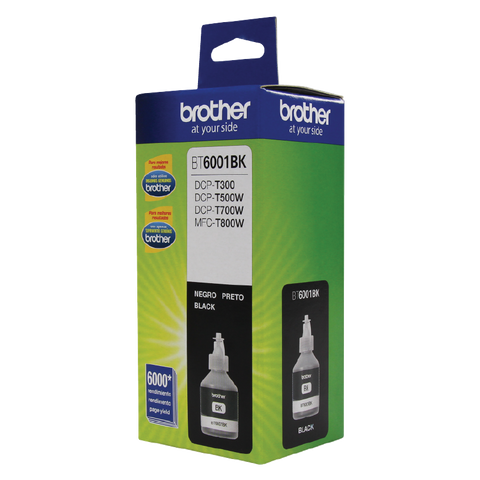 Botella De Tinta Brother Bt6001bk Negro 6,000 Paginas