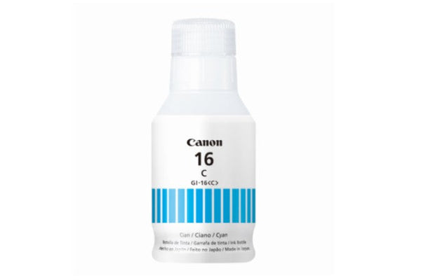 Botella De Tinta Canon Gi-16 C Cyan Para Gx7010, Gx6010 (4418c001aa)