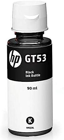 Botella De Tinta Hp Gt53 Negro Desing Jet Original De 90 Ml