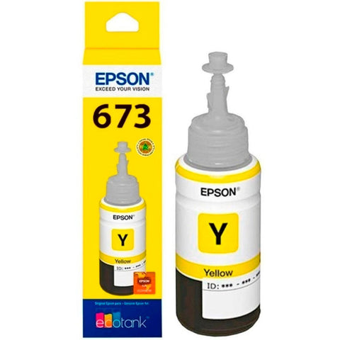 Botella Epson Ecotank Foto T673 Amarillo L800, L1800 70ml (T673420-Al)