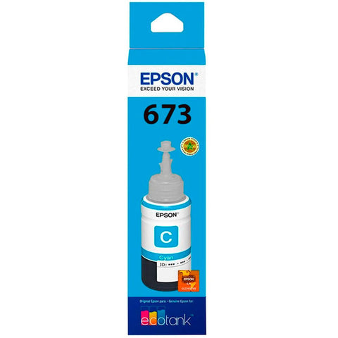 Botella Epson Ecotank Foto T673 Cyan L800, 1800 70ml (T673220-Al)