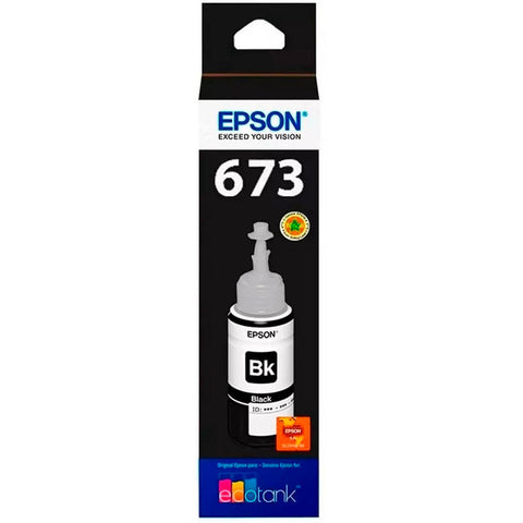 Botella Epson Ecotank Foto T673 Negro L800, L1800 70ml (T673120-Al)