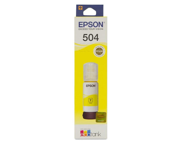 Botella Epson Ecotank T504 Amarillo Serie L 70ml Dye (T504420-Al)