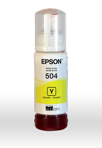 Botella Epson Ecotank T504 Amarillo Serie L 70ml Dye (T504420-Al)