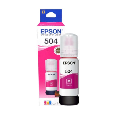 Botella Epson Ecotank T504 Magenta Serie L 70ml Dye (T504320-Al)