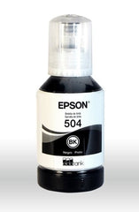 Botella Epson Ecotank T504 Negra Serie L 127ml Pigmento (T504120-Al)