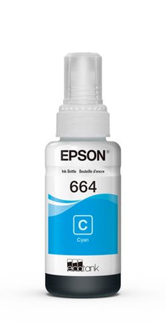 Botella Epson Ecotank T664 Cyan Serie L 70ml (T664220-Al)