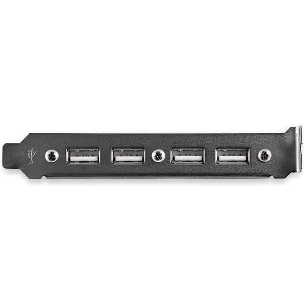 Bracket Adaptador Cabezal De 4 Puertos Usb 2.0 Con Conexión A Placa Base 2x Idc10 - Startech.Com Modelo Usbplate4