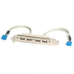 Bracket Adaptador Cabezal De 4 Puertos Usb 2.0 Con Conexión A Placa Base 2x Idc10 - Startech.Com Modelo Usbplate4