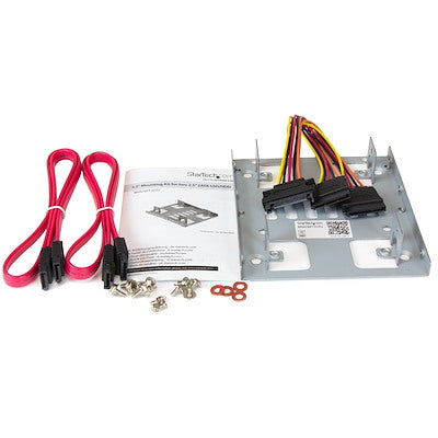 Bracket De Montaje Para 2 Unidades De Disco Duro Hdd De 2.5 A Bahía De 3.5 Pulgadas - Startech.Com Modelo Bracket25x2