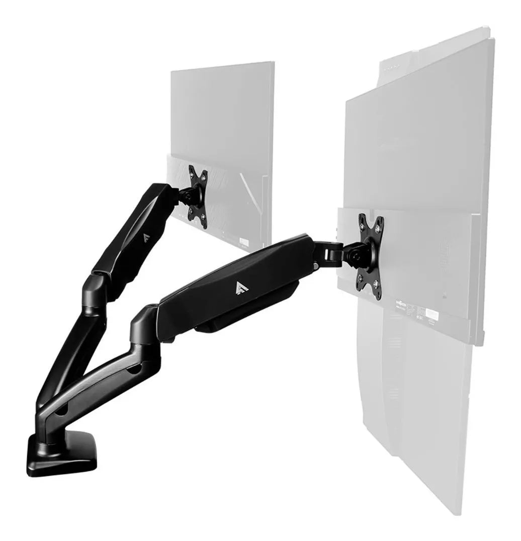 Brazo Dual Mecánico Game Factor Para Monitores De Hasta 27" Y 6,5 Kgs Mag600