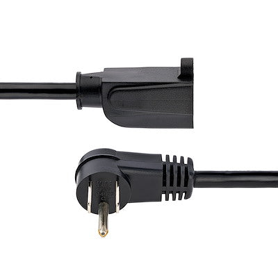 Cable 2 Metros  De Extension De Alimentacion, Ángulo Recto Nema 5-15p A Nema 5-15r, 13a 125v, 16awg, Acodado, Alargador - Startech.Com Modelo Rfx-6f-Power-Cord