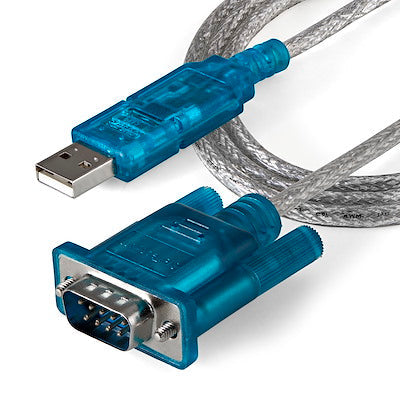 Cable Adaptador De 0.9 Metros Usb A Puerto Serie Serial Rs232  Pc Mac® Linux - 1x Db9 Macho - 1x Usb A Macho - Startech.Com Modelo Icusb232sm3