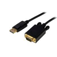 Cable Adaptador De 1.8 Metros Convertidor De Video Displayport Dp A Vga - Activo - 1080p - Negro - Startech.Com Modelo Dp2vgamm6b