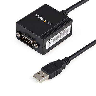 Cable Adaptador De 1.8 Metros Usb-A A Puerto Serie Serial Rs232 Con Retención Del Puerto De Asignación Com - 1x Db9 Macho - 1x Usb A Macho - Startech.Com Modelo Icusb2321f