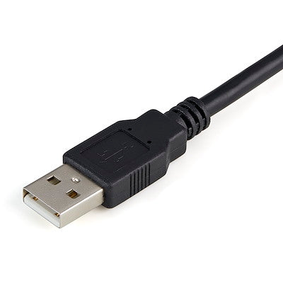 Cable Adaptador De 1.8 Metros Usb-A A Puerto Serie Serial Rs232 Con Retención Del Puerto De Asignación Com - 1x Db9 Macho - 1x Usb A Macho - Startech.Com Modelo Icusb2321f