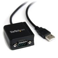 Cable Adaptador De 1.8 Metros Usb-A A Puerto Serie Serial Rs232 Con Retención Del Puerto De Asignación Com - 1x Db9 Macho - 1x Usb A Macho - Startech.Com Modelo Icusb2321f