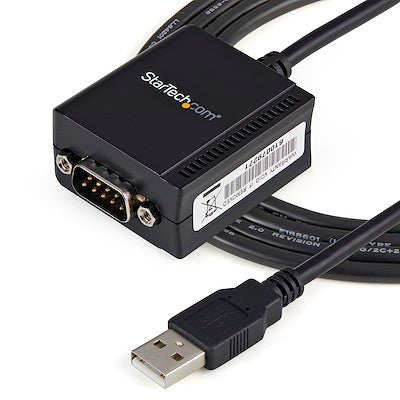 Cable Adaptador De 1.8 Metros Usb-A A Puerto Serie Serial Rs232 Con Retención Del Puerto De Asignación Com - 1x Db9 Macho - 1x Usb A Macho - Startech.Com Modelo Icusb2321f