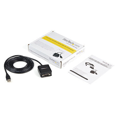 Cable Adaptador De 1.8 Metros Usb-A A Puerto Serie Serial Rs232 Con Retención Del Puerto De Asignación Com - 1x Db9 Macho - 1x Usb A Macho - Startech.Com Modelo Icusb2321f