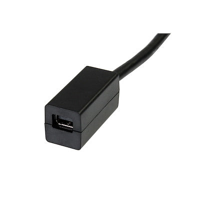 Cable Adaptador De 15cm De Displayport A Mini Displayport Hembra - Dp Macho - Mini Dp Hembra - Minidp Negro - Startech.Com Modelo Dp2mdpmf6in
