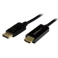 Cable Adaptador De 2 Metros Displayport A Hdmi - Color Negro - Ultra Hd 4k - Startech.Com Modelo Dp2hdmm2mb