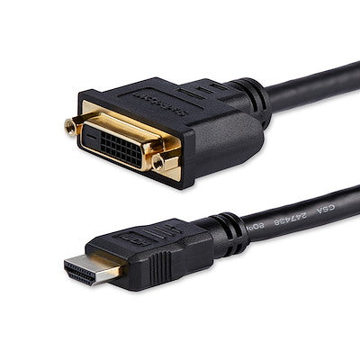 Cable Adaptador De 20cm Hdmi® A Dvi - Dvi-D Hembra - Hdmi Macho - Cable Convertidor De Video - Negro - Startech.Com Modelo Hddvimf8in