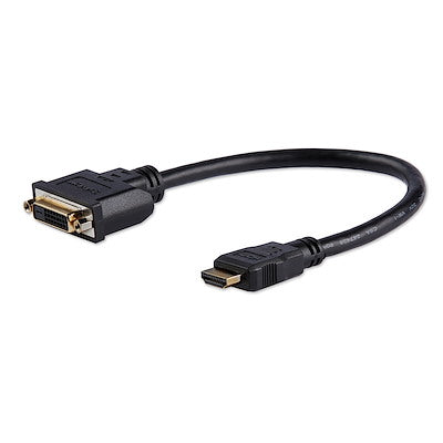 Cable Adaptador De 20cm Hdmi® A Dvi - Dvi-D Hembra - Hdmi Macho - Cable Convertidor De Video - Negro - Startech.Com Modelo Hddvimf8in