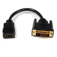 Cable Adaptador De 20cm Hdmi® A Dvi - Dvi-D Macho - Hdmi Hembra - Cable Convertidor De Video - Negro - Startech.Com Modelo Hddvifm8in