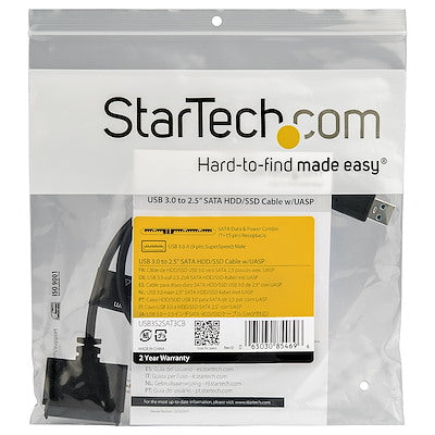Cable Adaptador Usb 3.0 Con Uasp A Sata Iii Para Disco Duro De 2.5 - Convertidor Para Hdd Ssd - Startech.Com Modelo Usb3s2sat3cb