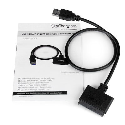 Cable Adaptador Usb 3.0 Con Uasp A Sata Iii Para Disco Duro De 2.5 - Convertidor Para Hdd Ssd - Startech.Com Modelo Usb3s2sat3cb