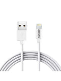 Cable Adata Lightning A Usb-A Para Apple 1 Metro, Blanco, (Amfipl-1m-Cwh)