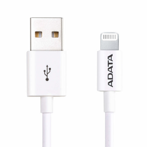 Cable Adata Lightning Apple 1 Metro Blanco (Amfipl-1m-Cwh)
