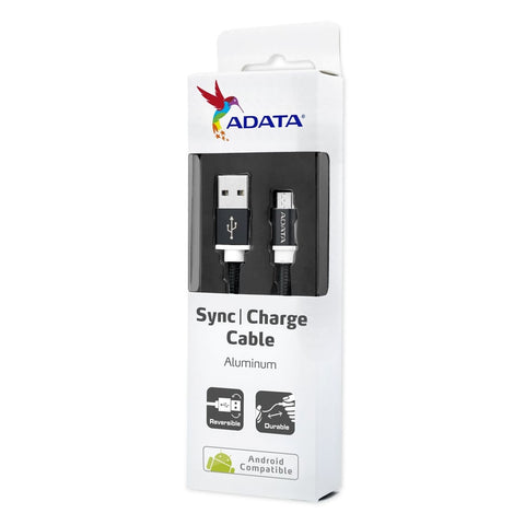 Cable Adata Micro Usb 1 Metro Negro (Amucal-100cmk-Cbk)