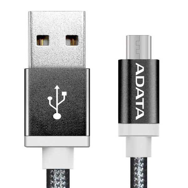 Cable Adata Micro Usb 1 Metro Negro (Amucal-100cmk-Cbk)