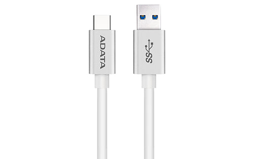 Cable Adata Tipo C- Usb 3.1 1 Metro Blanco (Aca3al-100cm-Csv)