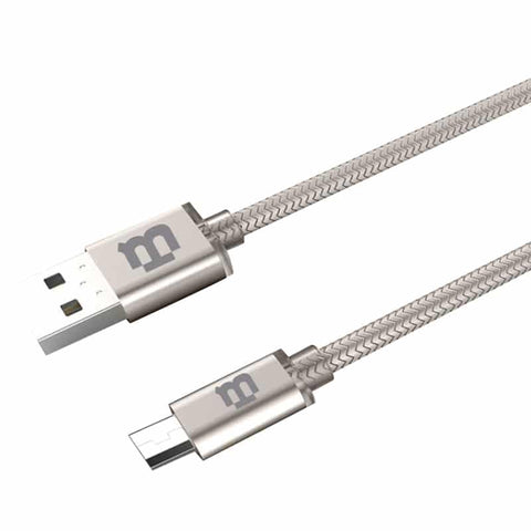 Cable Blackpcs (Ca-2M) V8 Gris 200 Cm Tejido 2.1A (Cagymt2M-3) 2