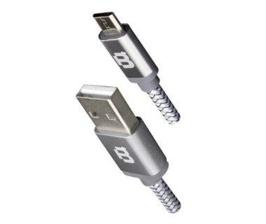 Cable Blackpcs (Ca-2M) V8 Gris 200 Cm Tejido 2.1A (Cagymt2M-3) 2